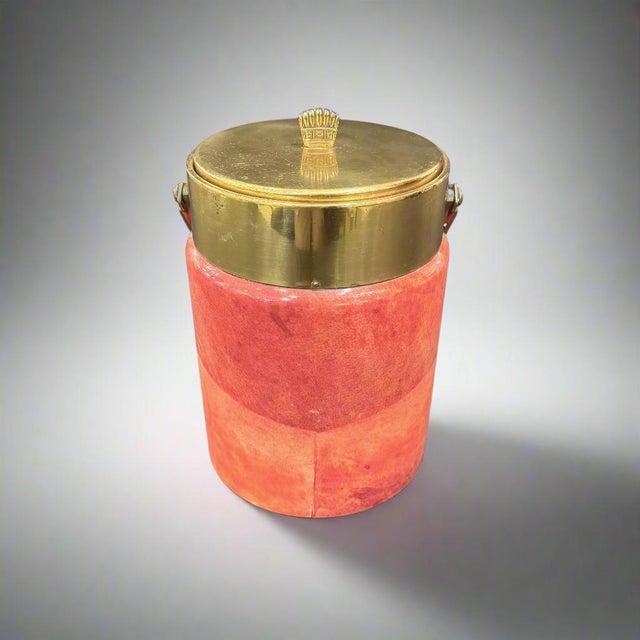 1960s Modernist Ice Bucket by Aldo Tura For Sale In New York - Image 6 of 7