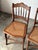Wood Antique Set of 4 Turned-Spindle Cane Seat Dining Chairs For Sale - Image 7 of 18
