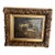 Antique Barnyard Oil on Canvas Painting With Sheep in Giltwood Frame For Sale