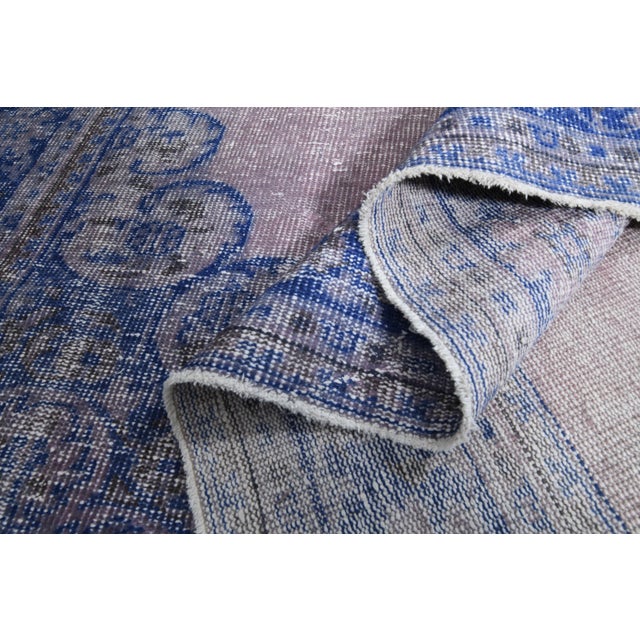 1970s Vintage Persian Handmade Wool Cotton Area Rug For Sale - Image 4 of 11