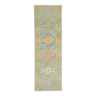 Turkish Oushak Runner Rug 5'1" x 15'9" #18024 For Sale