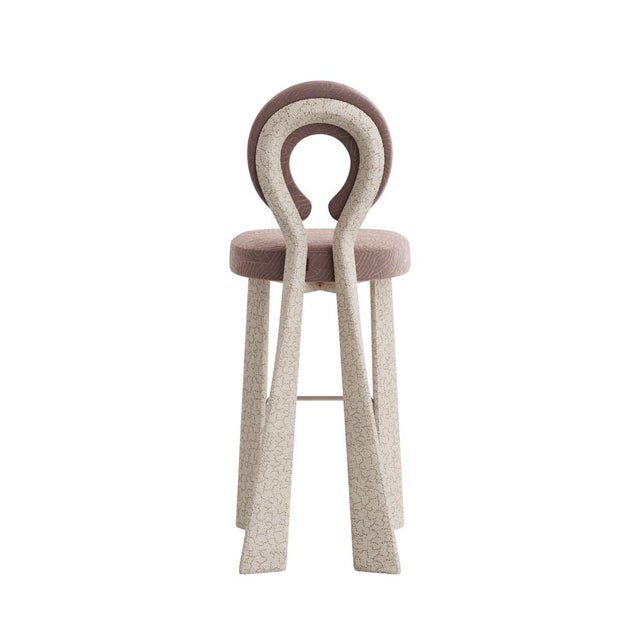 Mary Bar Chair with Upholstered Legs by Ottiu For Sale - Image 14 of 18