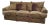 Thomasville Traditional English Skirted Pillowback Sofa in Earth Tones For Sale