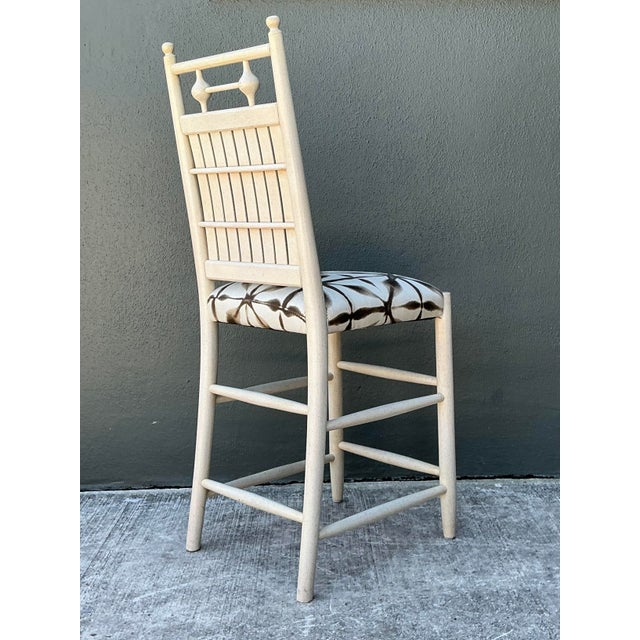 Vintage Slat Counter Stools For Sale In West Palm - Image 6 of 12