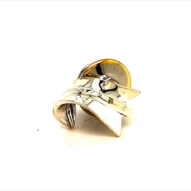 Tiffany & Co Estate "Wave" Tie Pin Sterling Silver 2.7 Grams For Sale - Image 10 of 12