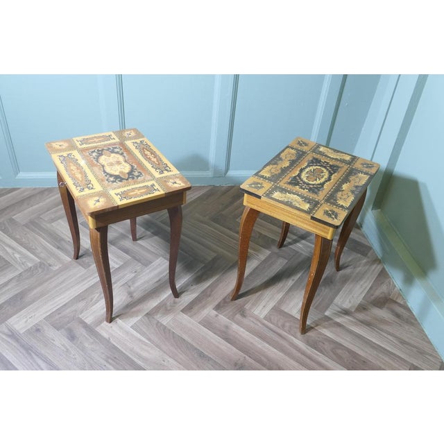 Vintage Italian Musical Side Tables, 1960 For Sale - Image 6 of 10