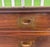 Mid 20th Century Italian Campaign Style Brass Accent Inlay Lingerie Chest Dresser Chest Drawers For Sale - Image 5 of 12