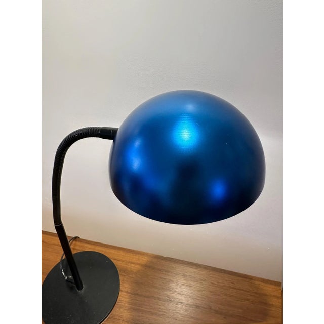 1980s Postmodern Adjustable Blue Desk Lamp by Conran for Habitat, 1983 For Sale - Image 5 of 10