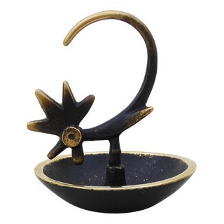Vintage Austrian Rooster Ring Catcher by Walter Bosse, 1950s For Sale