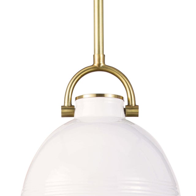Regina Andrew Eloise Ceramic Pendant Small in White For Sale - Image 4 of 6