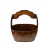 Vintage Chinese Rustic Brown Oval With Handle Wood Bucket For Sale In San Francisco - Image 6 of 10