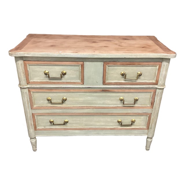 French Louis XVI-style Painted Chest of Drawers For Sale