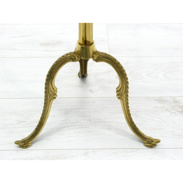 Mid-Century Modern Brass Tripod Side Table, 1960s For Sale - Image 3 of 13