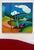 Abstract 1978 Colorful Cubic Abstract Landscape Oil Painting on Canvas For Sale - Image 3 of 15