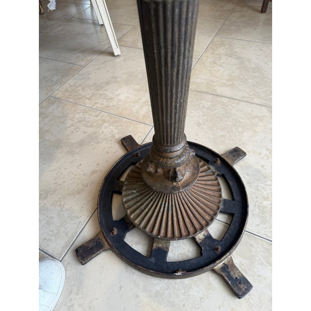 Late 19th Century Cast Iron French Cafe Table For Sale - Image 11 of 13