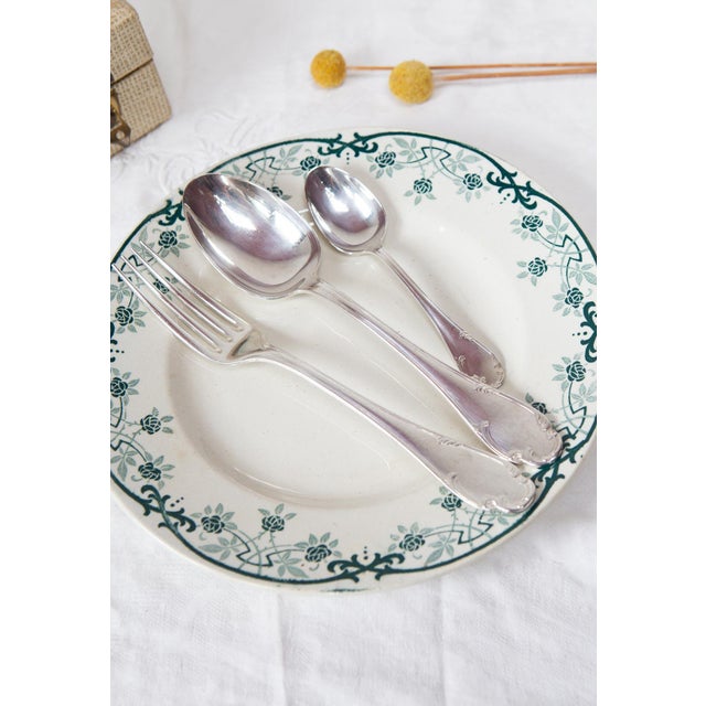 Silver French Cutlery Set from Christofle, 1950s, Set of 37 For Sale - Image 8 of 11
