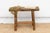 Brown Rustic Farmhouse Reclaimed Wood Stool For Sale - Image 8 of 8