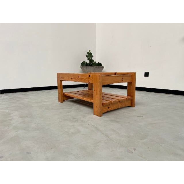 Pine Coffee Table from Maison Regain, 1970s For Sale - Image 14 of 17