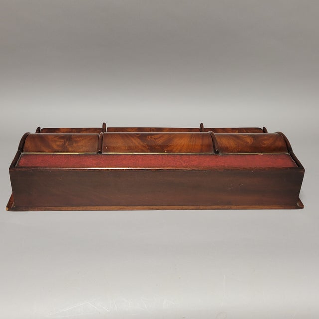 Antique Gentleman's Flame Mahogany Desk or Dresser Box For Sale - Image 11 of 12