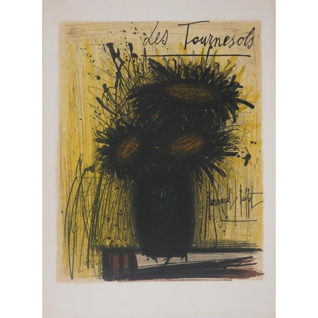 Bernard Buffet, Sunflowers, 1966, Lithograph For Sale - Image 8 of 8