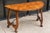 Wood Italian Burl Walnut Demilune Console Tables With Iron Stretchers - Pair For Sale - Image 7 of 8