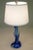 1960s Mid Century Modern Val St Lambert Signed Belgium Marine Swirl Solid Blown Art Glass Table Lamp Murano For Sale - Image 9 of 11