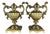 Antique Golden Vases, Set of 2 For Sale