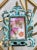 Circa 1980 Baroque-Style Verdigris & Gilt Acanthus Leaf Cast Iron Easel Back Picture Frame For Sale - Image 9 of 12
