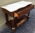 20th Century Marquetry Console Table With White Carrara Marble Top & Two Drawers For Sale - Image 11 of 13