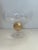 1990s Union Street Glass Company Manhattan Hand Blown Compote Rose Bowl 24k For Sale - Image 5 of 7