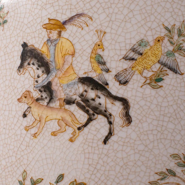 Vintage Oriental Ceramic Stick or Umbrella Stand For Sale - Image 9 of 13