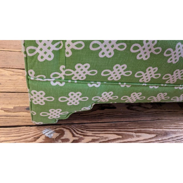 1980s Lime Green & White Slipper Chairs- a Pair For Sale - Image 5 of 13