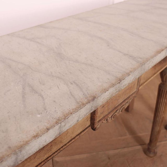 English Bleached Console Table For Sale - Image 11 of 12
