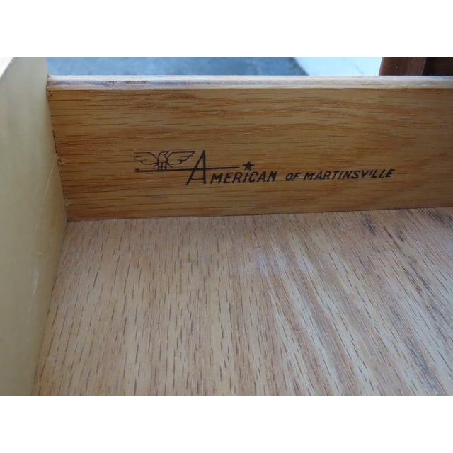 America of Martinsville Mid Century Modern Two Tones Nightstands a Pair 6298 For Sale In Miami - Image 6 of 18