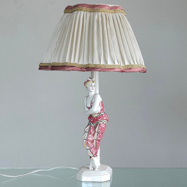 Dancer Lamp by Rudolf Podany for Keramos Vienna, 1925 For Sale - Image 4 of 10
