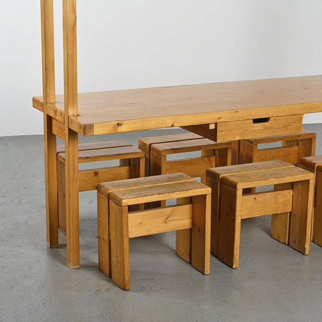 Dividing Table attributed to Bernard Taillefer for Les Arcs, 1970s For Sale - Image 4 of 17