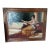 1990s Large Original Regency Fine Art Studio Painting “Woman With Lute” by Talach – Framed 60 X 47 For Sale