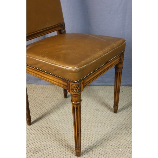 Louis XVI Style Chairs, 1950s, Set of 6 For Sale - Image 3 of 13