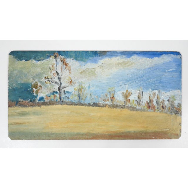 Mid 20th Century Impressionist Plein Air Winter Landscape Painting For Sale In Seattle - Image 6 of 7