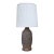 1970s Brutalist Pottery Table Lamp – Mediterranean Textured Ceramic, 29.5” For Sale