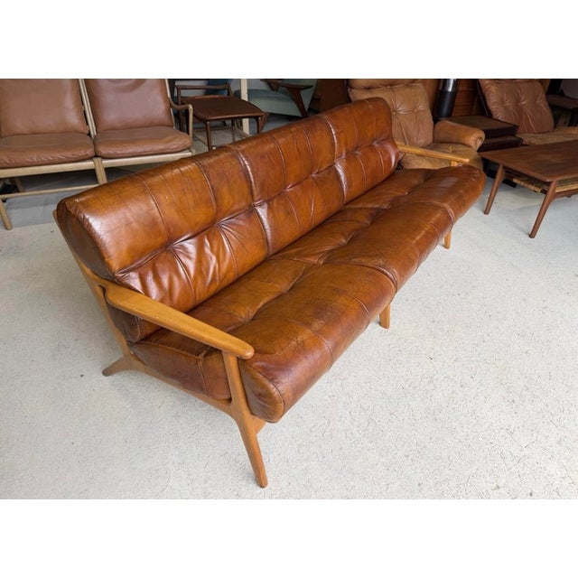 Brown Mid-Century Modern Sofa by Adrian Pearsall, 1960s For Sale - Image 8 of 14