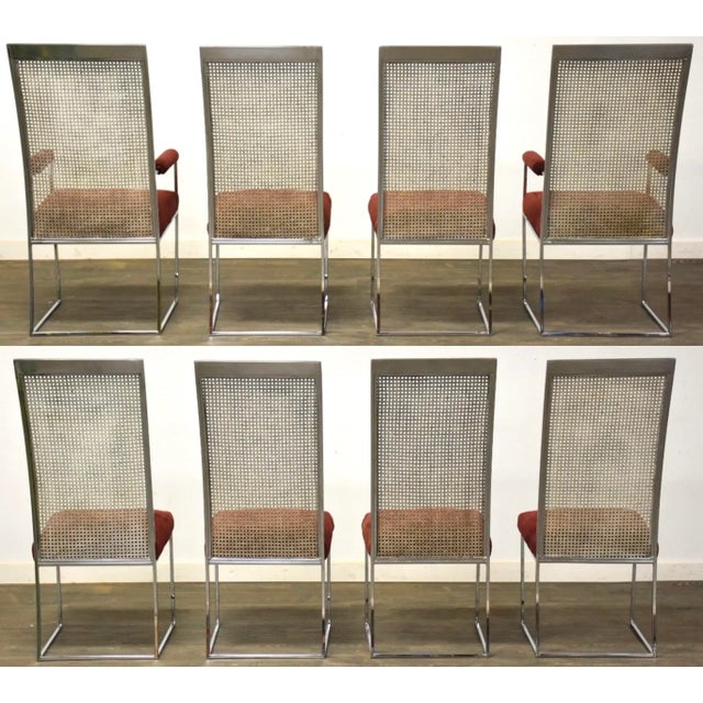 Mid-Century Modern Milo Baughman for Thayer Coggin Dining Chairs - Set of 8 For Sale - Image 3 of 10