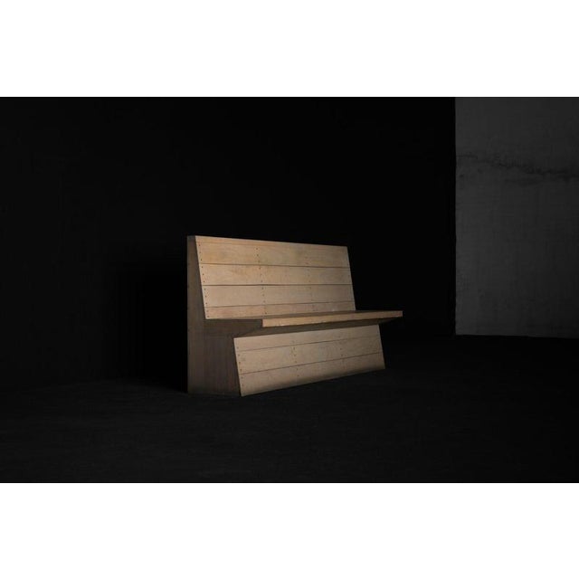 This bench designed by Jan de Jong for the chapel of Carehome Olmenhof in the Netherlands in 1965, this rare hardwood...