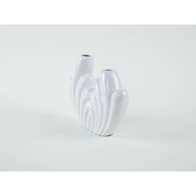 Vintage Art Deco Ceramic Vase, 1980s For Sale - Image 4 of 7