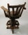 Rustic Wagon Wheel Adirondack Swivel Stools after Old Hickory - A Pair For Sale - Image 10 of 12