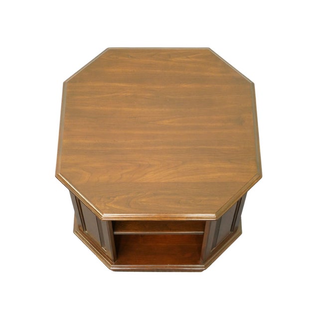 Ethan Allen Ethan Allen Georgian Court Traditional Style 26" Tiered Accent End Table 11-8066 - 225 Vintage Finish For Sale - Image 4 of 8