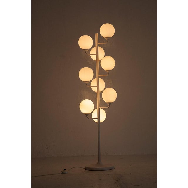 White Space Age Floor Lamp by Pako, 1960s For Sale - Image 8 of 8