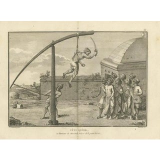 Sonnerat, Hindu Hook-Swinging Ceremony in Honor of Mariamman, 1806, Engraving For Sale