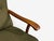 Wood Danish Modern, Highback Lounge Chair, Elm, Wool, Denmark, 1950s For Sale - Image 7 of 12