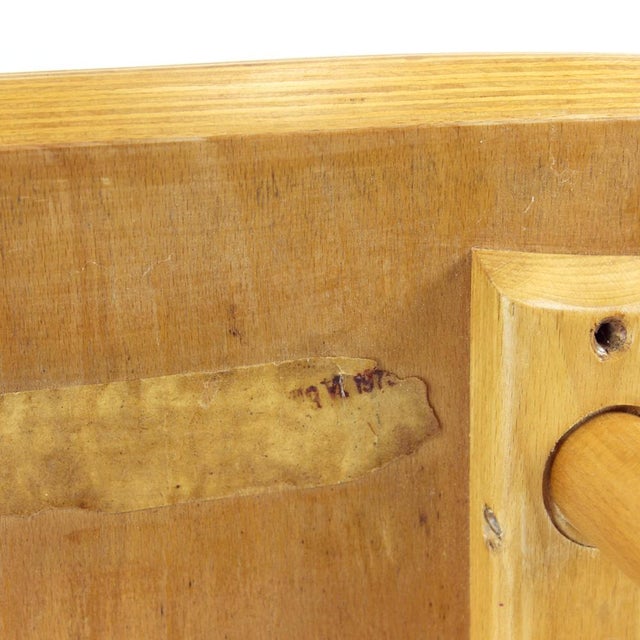 Mid-Century Oak Chair, 1975 For Sale - Image 14 of 16